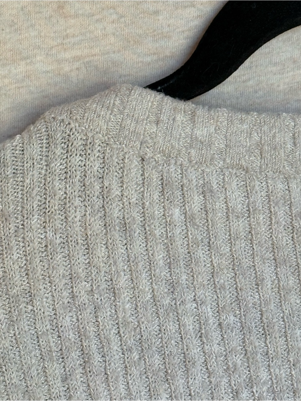 margot Neutral Cream Ribbed Crew Sweater - Picture 10 of 14